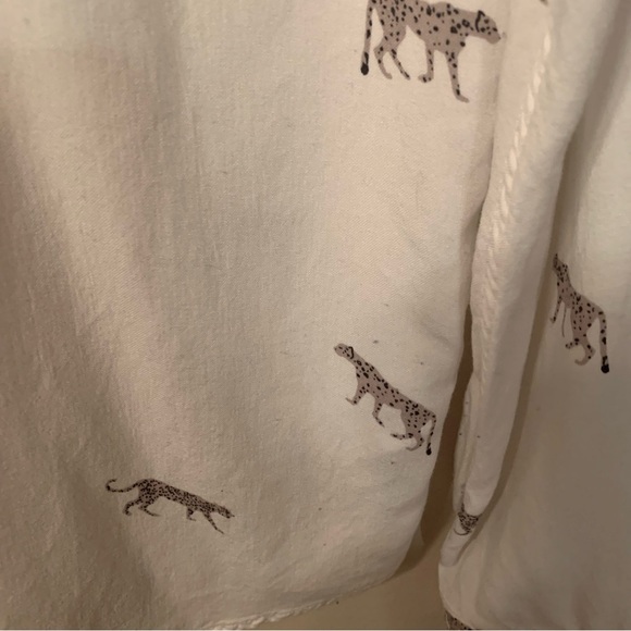 Rails Charcoal Wild Cats Rayon Button Up Long Sleeve Shirt S - Picture 10 of 10